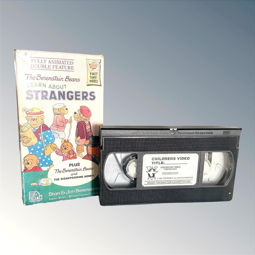 Berenstain Bears Learn About Strangers & Disappearing Honey VHS Double Feature